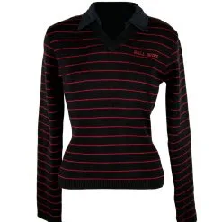 Schwarz-Rotes Lilly Jumper Shirt