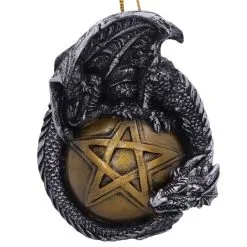 Drache Mit Pentagramm Christbaumkugel 10cm