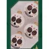 Sugar Skull Halloween Christbaumkugeln Ø6,5cm 4 Stück -Magier Verkaufsladen day of the dead halloween weihnachtskugeln day of the dead halloween christmas balls sugar skull baumkugeln 54707