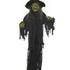 Grüne Walpurgisnacht-Hexe Hängefigur 200cm -Magier Verkaufsladen gruene maerchenhexe mit biegsamen armen halloween dekofigur halloween witch hanging prop 53916 01