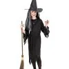 Kinder Hexenkostüm Mit Hut & Gürtel -Magier Verkaufsladen hexen kinderkostuem mit hut und guertel child witch costume with hat and belt 37376 01 1