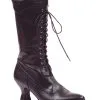 Schwarze Hexen Stiefel Amelia 1 Schwarze Hexen Stiefel Amelia -Magier Verkaufsladen hexen stiefel amelia schwarz hochwertige damenschuhe fuer halloween und karneval 25336