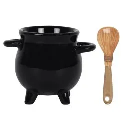 Hexenkessel Als Eierbecher Mit Löffel -Magier Verkaufsladen hexenkessel mit loeffel als eierbecher witches cauldron egg cup with spoon halloween tischdeko 50656 03