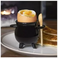 Hexenkessel Als Eierbecher Mit Löffel -Magier Verkaufsladen hexenkessel mit loeffel als eierbecher witches cauldron egg cup with spoon halloween tischdeko 50656 05