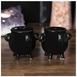 Hexenkessel Salz & Pfeffer Streuer -Magier Verkaufsladen hexenkessel salz und pfeffer streuer witches cauldron salt and pepper cruet set 50655 03