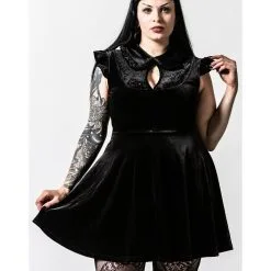 Amaymon Kleid Mit Kragen KILLSTAR -Magier Verkaufsladen killstar amaymon kragenkleid killstar amaymon collar dress killstar mode killstar fashion 52181 04