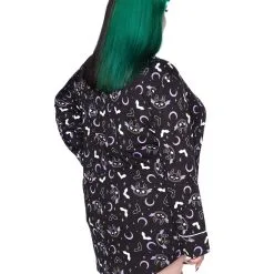 Batty Schlaf-Hemd KILLSTAR -Magier Verkaufsladen killstar batty schlaf hemd gothic fashion von killstar batty sleep shirt gothic und halloween merch 51796 3
