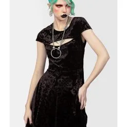 Blasphemia Keyhole Skater Kleid KILLSTAR