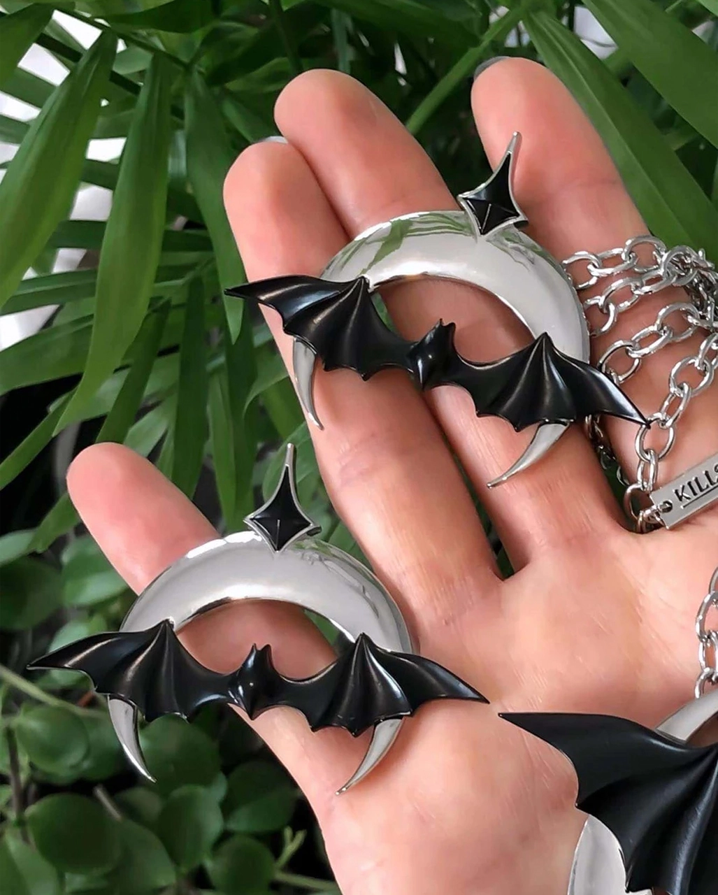 Chiroptera Fledermaus Ohrringe KILLSTAR 4 Chiroptera Fledermaus Ohrringe KILLSTAR – Bild 2