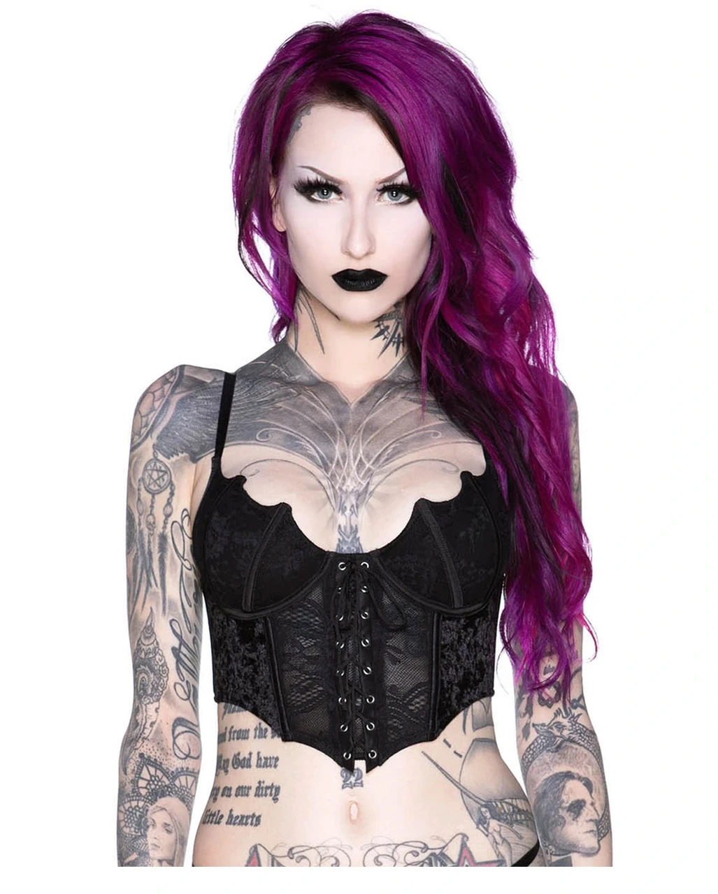 Fledermaus Spitzen Bustier KILLSTAR 3 Fledermaus Spitzen Bustier KILLSTAR