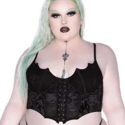 Fledermaus Spitzen Bustier KILLSTAR 13 Fledermaus Spitzen Bustier KILLSTAR -Magier Verkaufsladen killstar fledermaus spitzen bustier killstar fang lace bustier killstar dessous gothic mode 51379 05