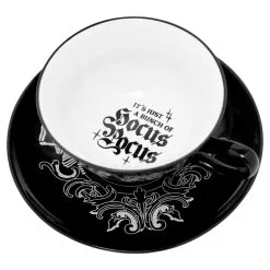 Hocus Pocus Tasse & Untertasse KILLSTAR -Magier Verkaufsladen killstar hocus pocus teetasse und unterteller halloween und gothic teeservice hocus pocus teacup saucer 51622 2