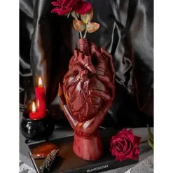 Hold My Heart Vase 25cm KILLSTAR -Magier Verkaufsladen killstar hold my heart vase 25cm killstar hand with heart vase gothic vasen kaufen gothic deko 54532 3