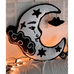Moonbeam Halbmond Kissen KILLSTAR -Magier Verkaufsladen killstar moonbeam cushion killstar moonbeam zierkissen gothic deko 51534 03