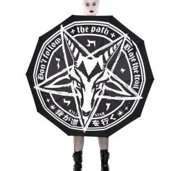 Under My Spell Regenschirm KILLSTAR -Magier Verkaufsladen killstar under my spell regenschirm under my spell umbrella gothic accessoires gothic geschenkartikel 50539 01