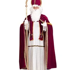 5-tlg Nikolaus Kostüm Mit Mitra -Magier Verkaufsladen nikolaus kostuem weihnachtsmann kostuem santa claus kostuem santa claus costume 37000 01