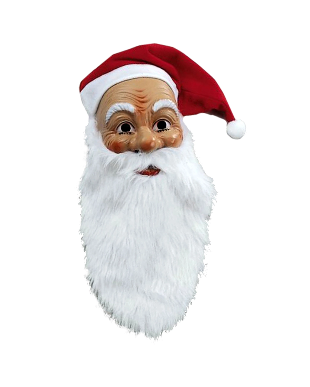 Nikolaus Maske Mit Rauschebart & Mütze 3 Nikolaus Maske Mit Rauschebart & Mütze