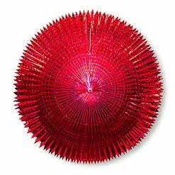 Folienfächer M. Spitzschnitt 120cm Rot