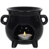 Hexenkessel Teelichthalter Für Duftöl -Magier Verkaufsladen schwarze hexenkessel teelichthalter duftlampe witches cauldron oil burner tealight holder gothic deco 50667 01