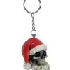 Schlüsselanhänger Totenkopf Weihnachtsmann -Magier Verkaufsladen totenkopf weihnachtsmann schluesselanhaenger santa claus skull keychain 29413