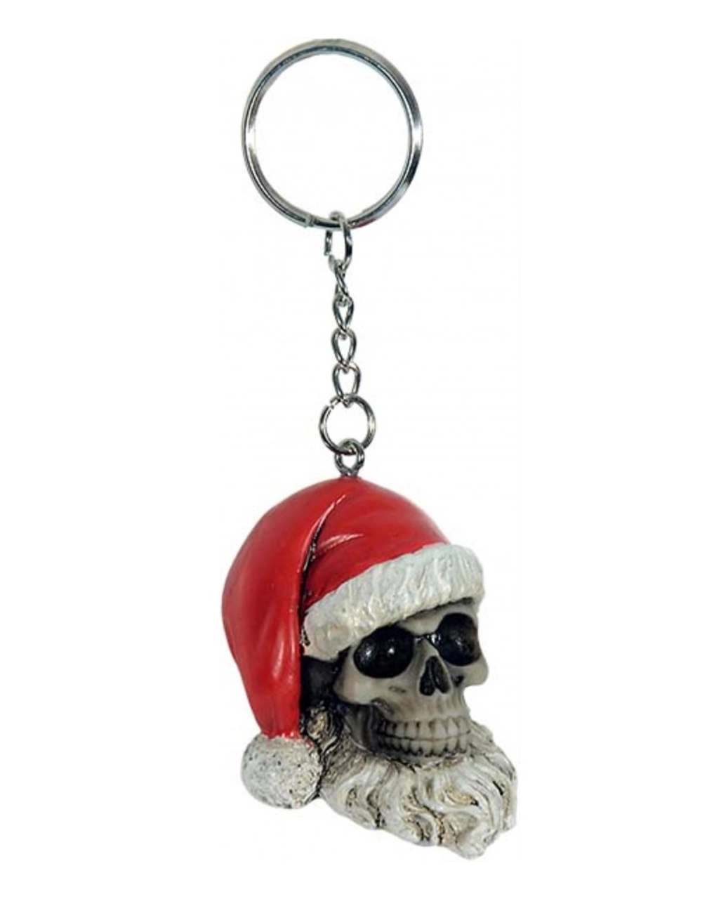 Schlüsselanhänger Totenkopf Weihnachtsmann 3 Schlüsselanhänger Totenkopf Weihnachtsmann